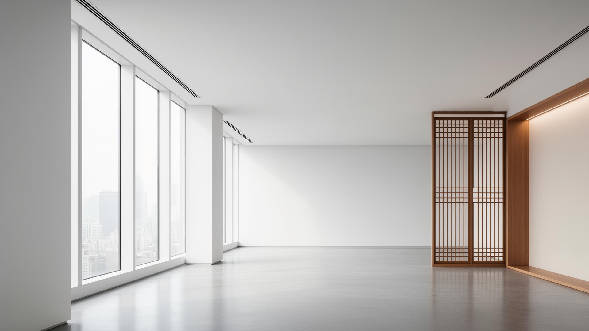 Minimalist interior of a modern Shanghai hospital